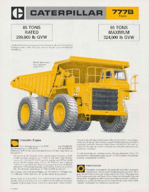 Самоскиди із жорсткою рамою Caterpillar 777B