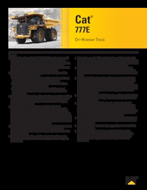 Самоскиди із жорсткою рамою Caterpillar 777E