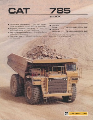 Самоскиди із жорсткою рамою Caterpillar 785