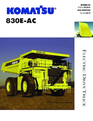 Самоскиди із жорсткою рамою Komatsu 830E-1AC