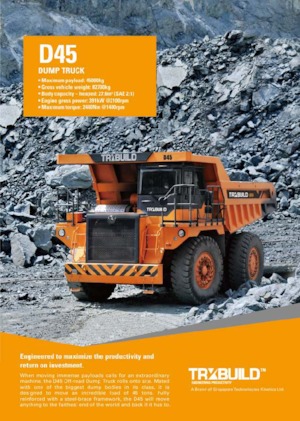 Самоскиди із жорсткою рамою TRXBUILD D45