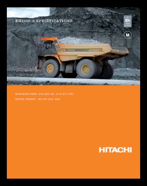 Самоскиди із жорсткою рамою Hitachi EH1100-3