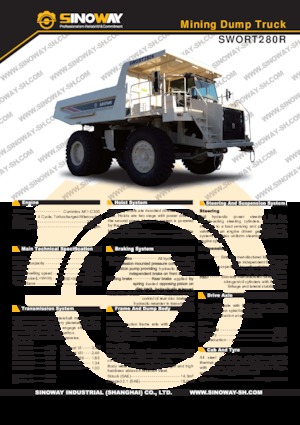 Самоскиди із жорсткою рамою Sinoway SWORT280R