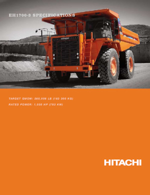 Самоскиди із жорсткою рамою Hitachi EH1700-3