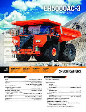 Самоскиди із жорсткою рамою Hitachi EH5000AC3