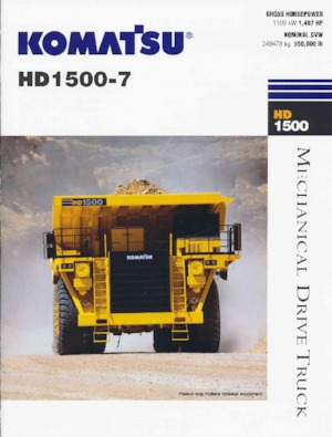Самоскиди із жорсткою рамою Komatsu HD1500-7