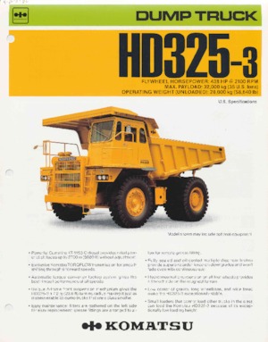 Самоскиди із жорсткою рамою Komatsu HD180-4