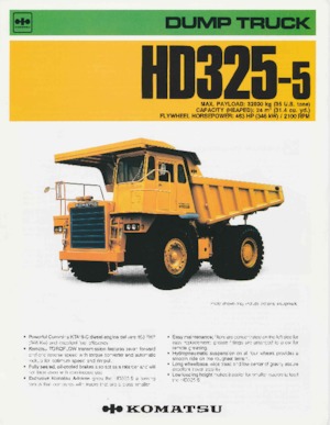 Самоскиди із жорсткою рамою Komatsu HD325-5