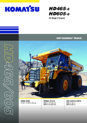 Самоскиди із жорсткою рамою Komatsu HD605-8E0