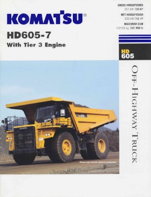 Самоскиди із жорсткою рамою Komatsu HD605-7