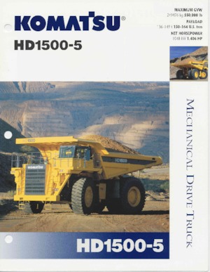 Самоскиди із жорсткою рамою Komatsu HD1500-5