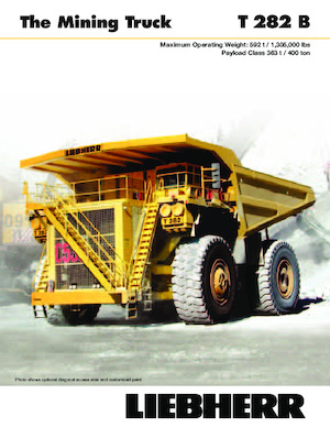 Самоскиди із жорсткою рамою Liebherr T282B