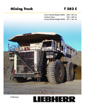 Самоскиди із жорсткою рамою Liebherr T282C