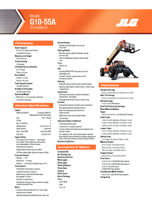 Телескопічні навантажувачі JLG G 10-55 A
