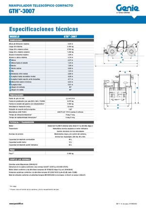 Телескопічні навантажувачі Genie GTH-3007