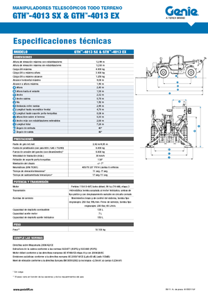 Телескопічні навантажувачі Genie GTH-4013 EX
