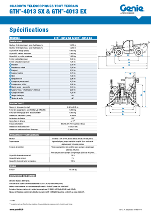 Телескопічні навантажувачі Genie GTH-4013 EX