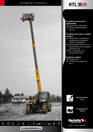 Телескопічні навантажувачі Haulotte HTL3510