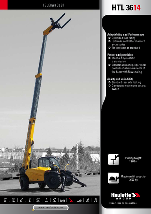 Телескопічні навантажувачі Haulotte HTL3614