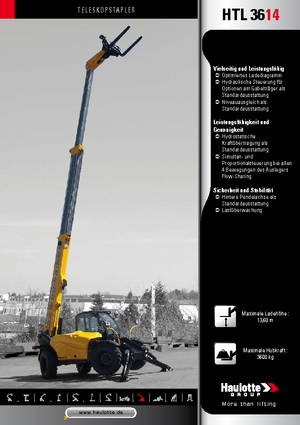 Телескопічні навантажувачі Haulotte HTL3614