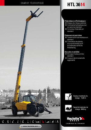 Телескопічні навантажувачі Haulotte HTL3614