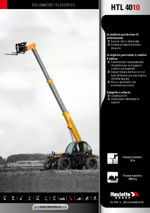 Телескопічні навантажувачі Haulotte HTL4010