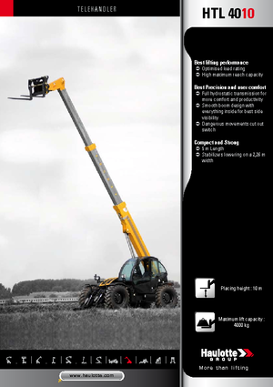 Телескопічні навантажувачі Haulotte HTL4010