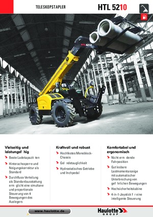 Телескопічні навантажувачі Haulotte HTL5210