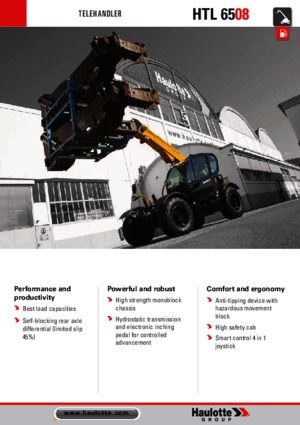 Телескопічні навантажувачі Haulotte HTL6508