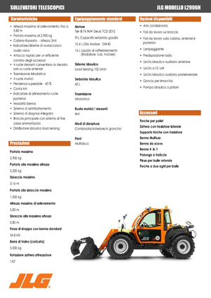 Телескопічні навантажувачі JLG L 2906 H