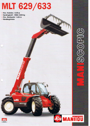 Телескопічні навантажувачі Manitou MLT 629