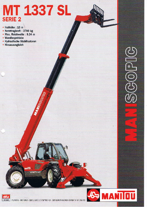Телескопічні навантажувачі Manitou MT 1335 SL