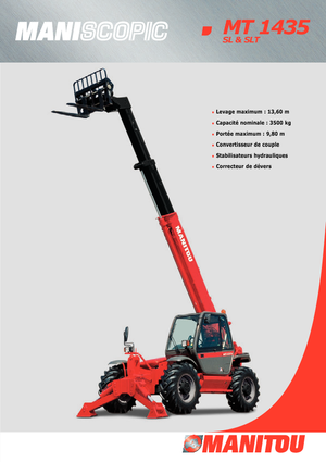 Телескопічні навантажувачі Manitou MT 1435 SL
