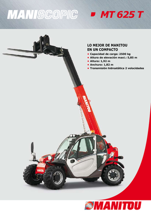 Телескопічні навантажувачі Manitou MT 625 T