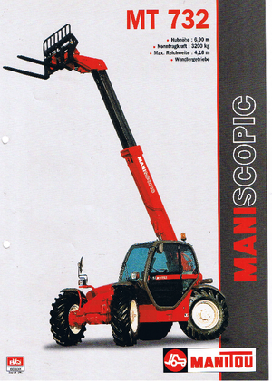 Телескопічні навантажувачі Manitou MT 732