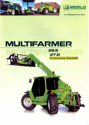 Телескопічні навантажувачі Merlo Multifarmer 27.8