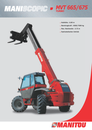 Телескопічні навантажувачі Manitou MVT 665 T