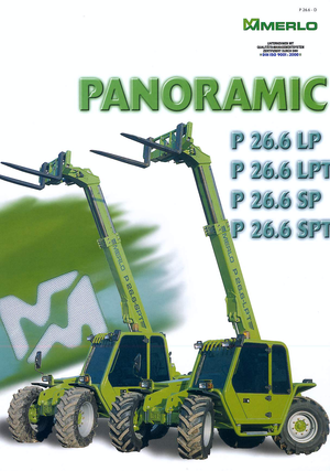 Телескопічні навантажувачі Merlo P 26.6 LPT/SPT