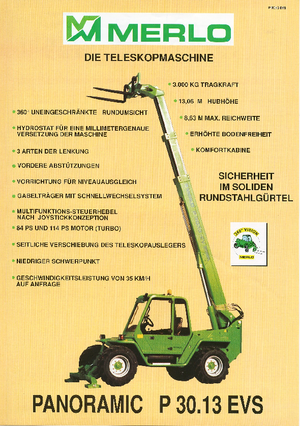 Телескопічні навантажувачі Merlo P 30.13 EVS
