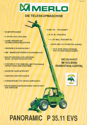 Телескопічні навантажувачі Merlo P 35.11 EVS