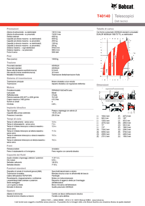 Телескопічні навантажувачі Bobcat T 40140