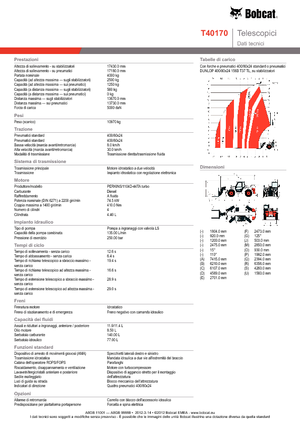 Телескопічні навантажувачі Bobcat T 40170