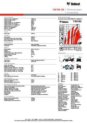 Телескопічні навантажувачі Bobcat T40180 IIIB