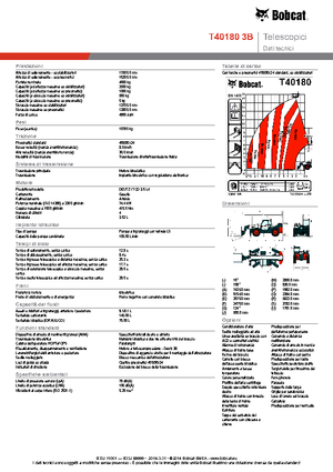 Телескопічні навантажувачі Bobcat T40180 IIIB