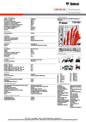 Телескопічні навантажувачі Bobcat T40180 IIIB