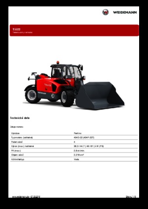 Телескопічні навантажувачі Weidemann T5522