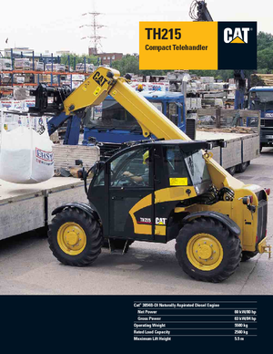 Телескопічні навантажувачі Caterpillar TH215