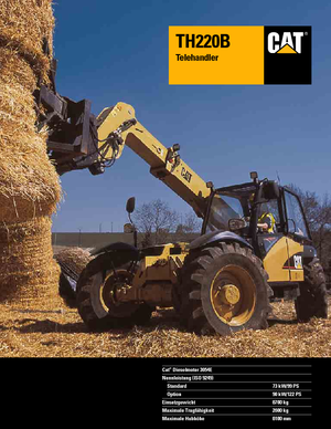 Телескопічні навантажувачі Caterpillar TH220B