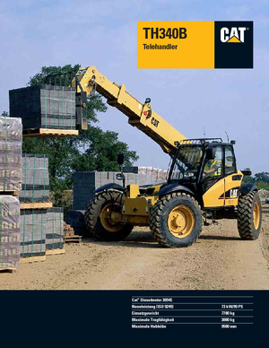 Телескопічні навантажувачі Caterpillar TH340B