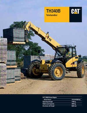 Телескопічні навантажувачі Caterpillar TH340B